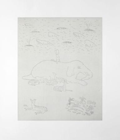 彫版 Kaga - Surrounded by animals