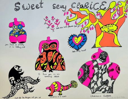 シルクスクリーン De Saint Phalle - Sweet Sexy Clarice 