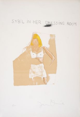 リトグラフ Dine - Sybil Vane in her Dressing Room