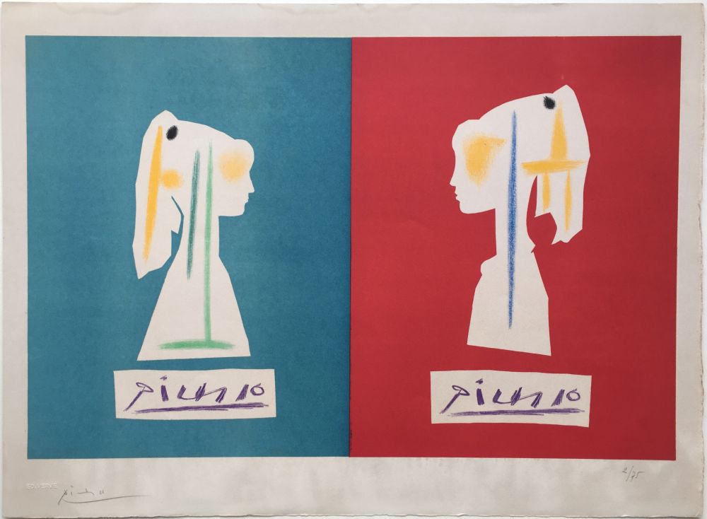 リトグラフ Picasso - SYLVETTE DE PROFIL (1954).