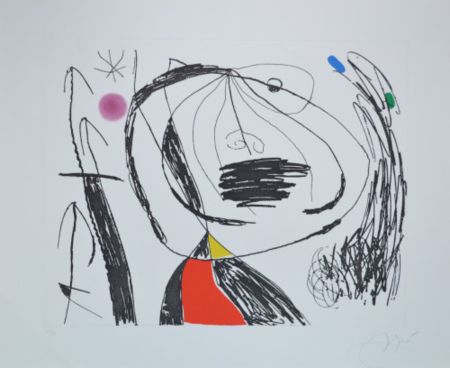エッチングと　アクチアント Miró - Série Mallorca 5 - D615