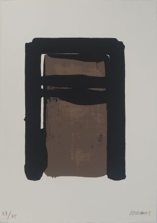 シルクスクリーン Soulages - Sérigraphie n°10