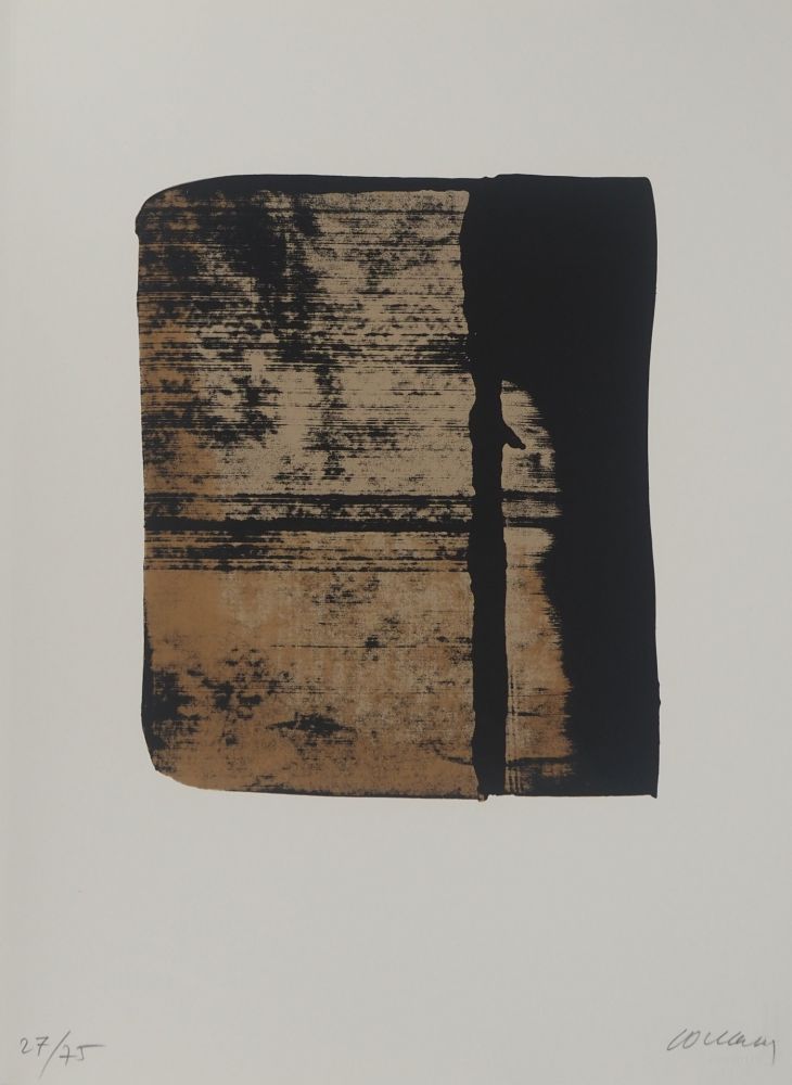 シルクスクリーン Soulages - Sérigraphie n°11