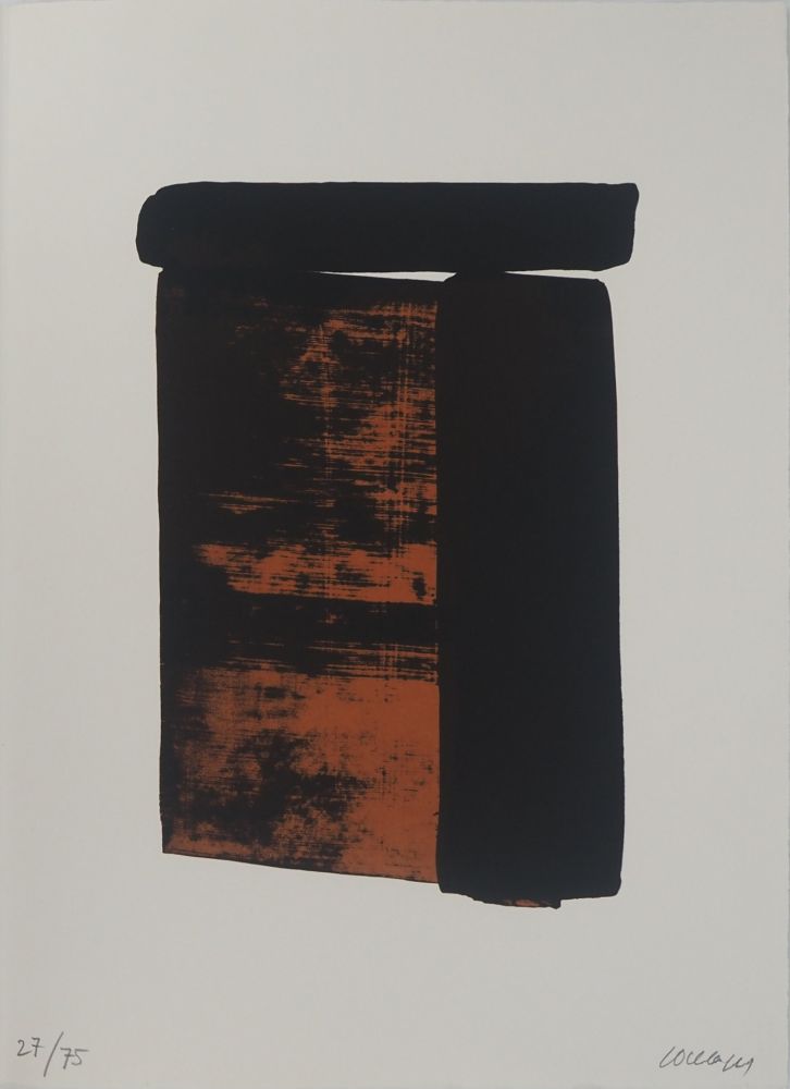 シルクスクリーン Soulages - Sérigraphie n°12