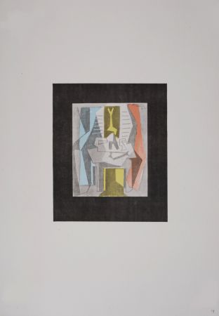 リトグラフ Picasso (After) - Table devant une fenêtre, 1946