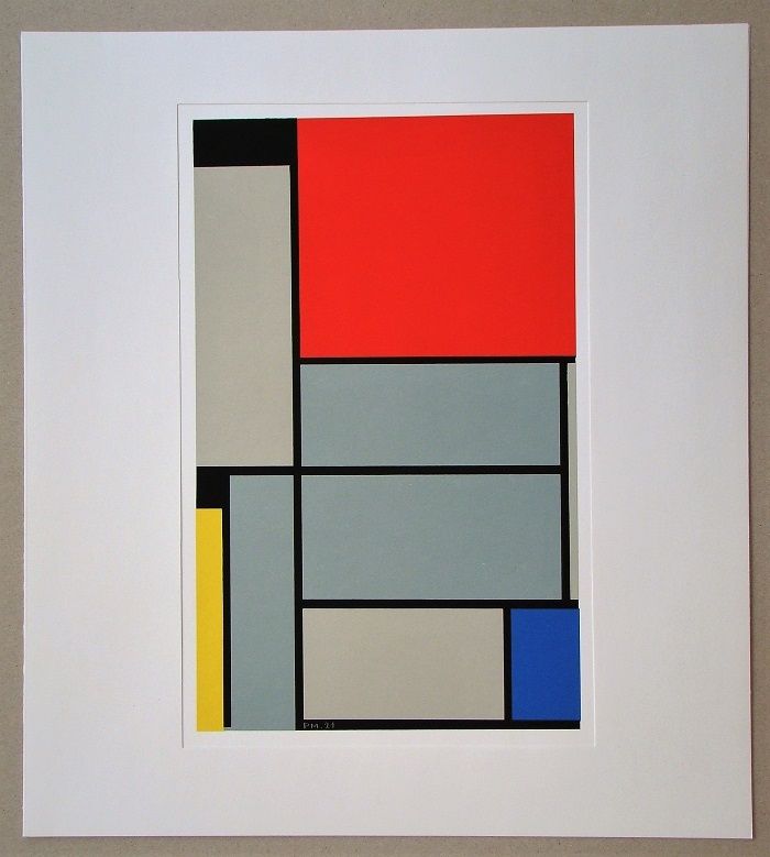 シルクスクリーン Mondrian - Tableau I. - 1921