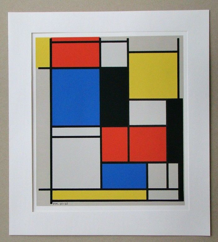 シルクスクリーン Mondrian - Tableau II. - 1921/25