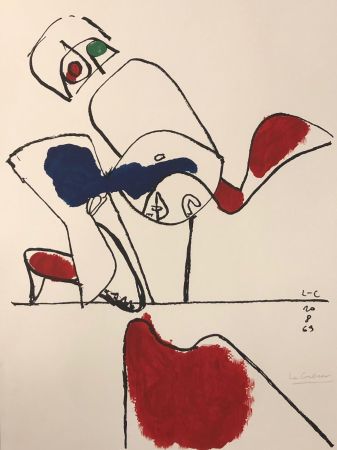 リトグラフ Le Corbusier - Taureau XVII