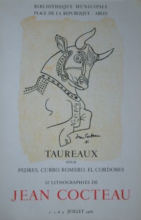 リトグラフ Cocteau - Taureaux