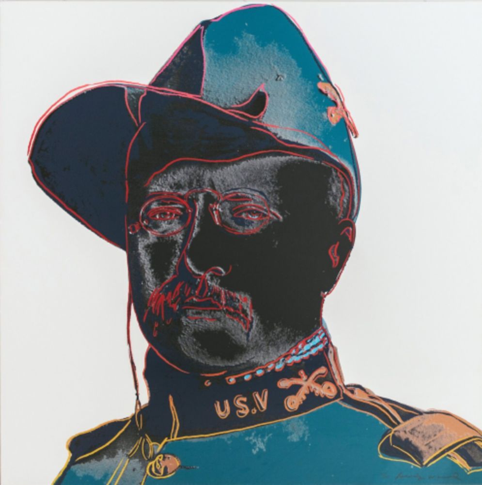 シルクスクリーン Warhol - Teddy Roosevelt (F. & S. II.386)