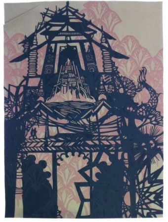 シルクスクリーン Swoon - Temple