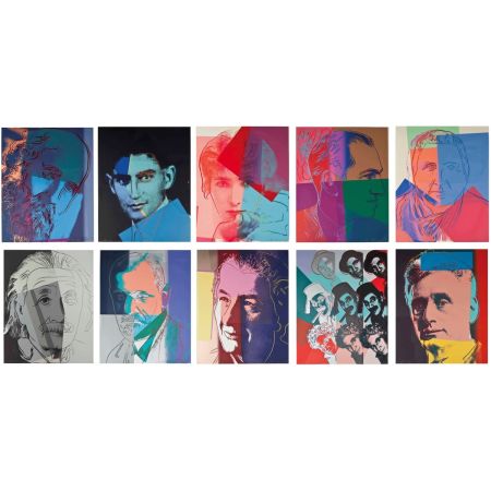 シルクスクリーン Warhol - Ten Portraits of Jews of the Twentieth Century Trial Proof (Full Suite)