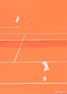 リトグラフ Aillaud - Tennis