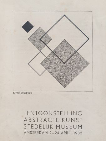 挿絵入り本 Doesburg - Tentoonstelling Abstracte Kunst (Exhibition Abstract Art)