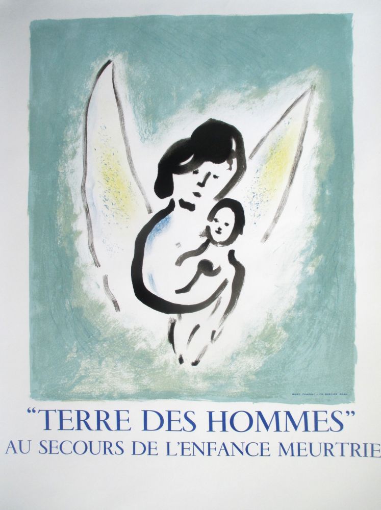 リトグラフ Chagall - Terre des Hommes