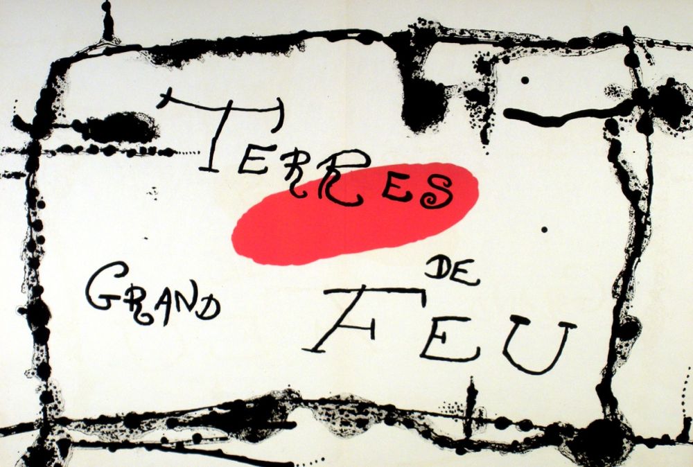 リトグラフ Miró - Terres de grand feu