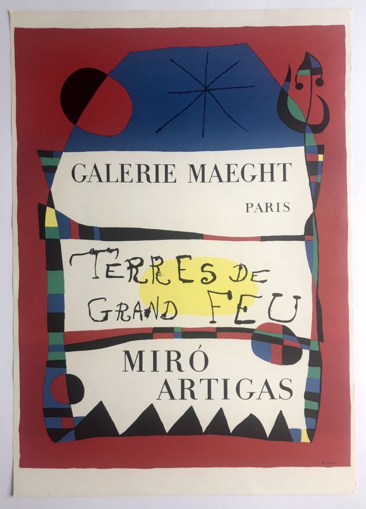 掲示 Miró -  Terres de grand feu / Galerie Maeght