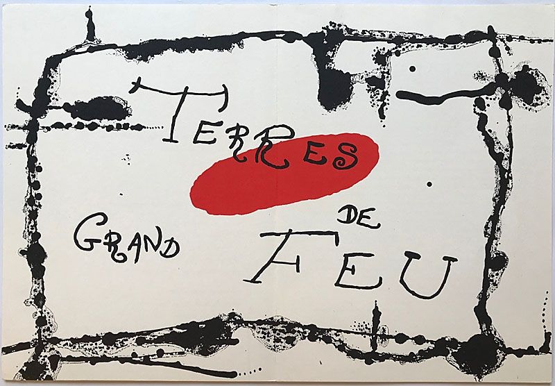 リトグラフ Miró - Terres de Grand Feu I (1956)