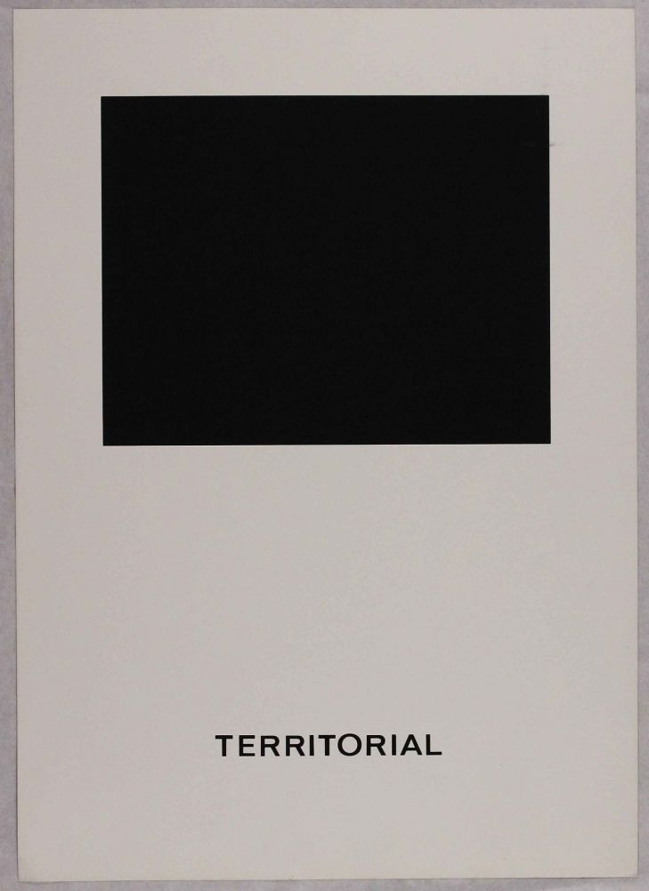 シルクスクリーン Agnetti - Territorial from 'Spazio perduto e spazio costruito' portfolio, Plate B