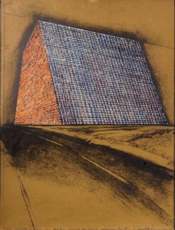 リトグラフ Christo - Texas Mastaba, Project For 500,000 Stacked Oil Drums