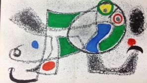 リトグラフ Miró - The dreamer