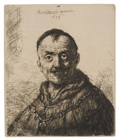 彫版 Rembrandt - The First Oriental Head
