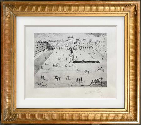 輪転グラビア印刷 Dali - The great Place des Vosges, from the time of Louis XIII