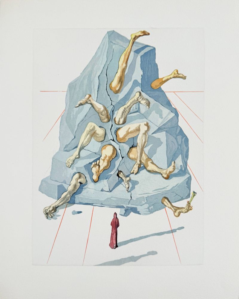 木版 Dali - The Inferno, Canto 19 - The Simonists