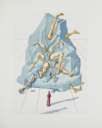 木版 Dali - The Inferno, Canto 19 - The Simonists