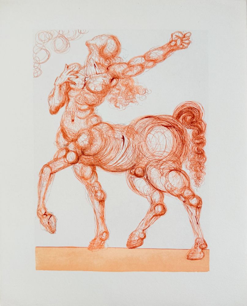 木版 Dali - The Inferno, Canto 25 - The Centaur