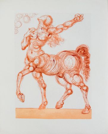 木版 Dali - The Inferno, Canto 25 - The Centaur