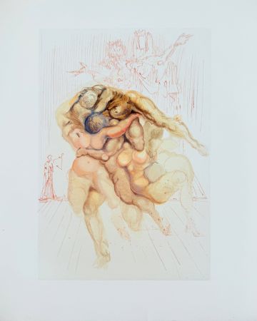木版 Dali - The Inferno, Canto 8 - The Angry Ones