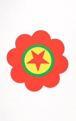 シルクスクリーン Apfelbaum - The Kurdistan's worker party