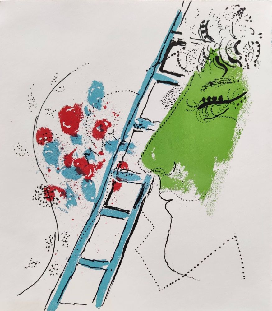 リトグラフ Chagall - The Ladder