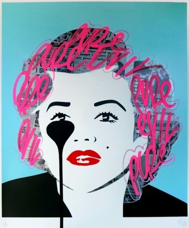シルクスクリーン Pure Evil - The last Marilyn (pink tags)