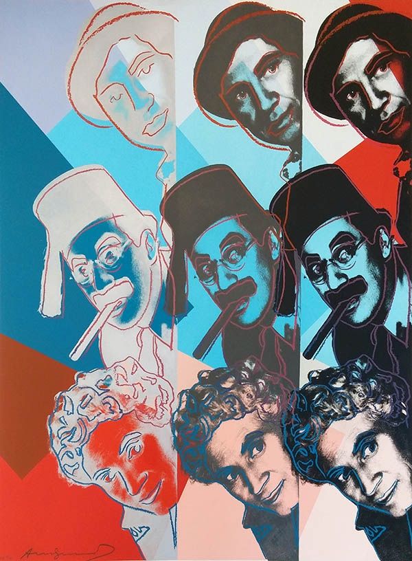 シルクスクリーン Warhol - THE MARX BROTHERS FS II.232