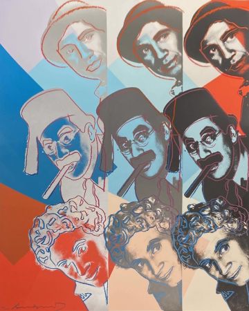 シルクスクリーン Warhol - The Marx Brothers, II.232, from Ten Portraits of Jews of the Twentieth Century
