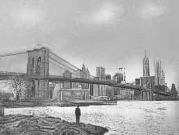 シルクスクリーン Walker - The Morning After – Brooklyn Bridge – Special Edition