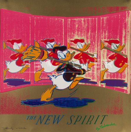 シルクスクリーン Warhol - The New Spirit (Donald Duck) (FS II.357)