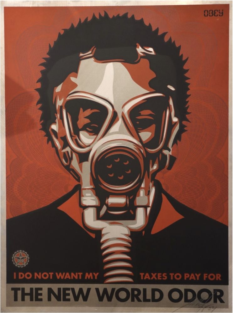 シルクスクリーン Fairey - The New World Odor