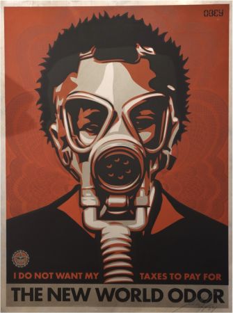 シルクスクリーン Fairey - The New World Odor