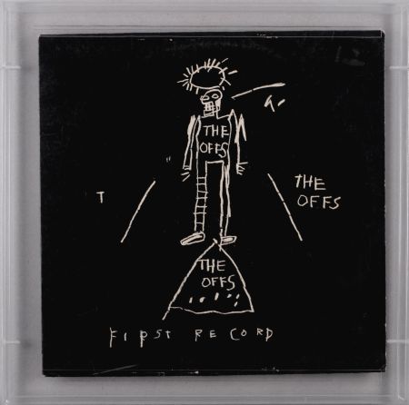 リトグラフ Basquiat - The Offs : First Record, 1984 - Scarce original FIRST PRINTING, with Plexiglas frame!
