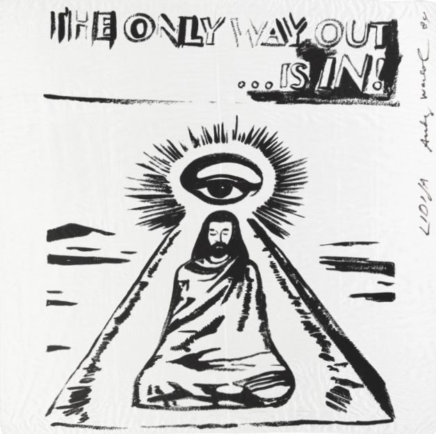 シルクスクリーン Warhol - The Only Way Out is In (FS IIIA.55) (Silk Scarf) 