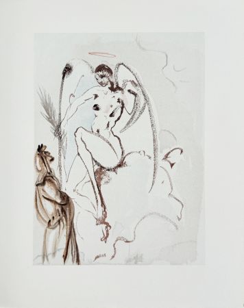 木版 Dali - The Paradise, Canto 31 - The Archangel Gabriel