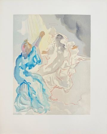 木版 Dali - The Paradise, Canto 5 - New Image of Beatrice