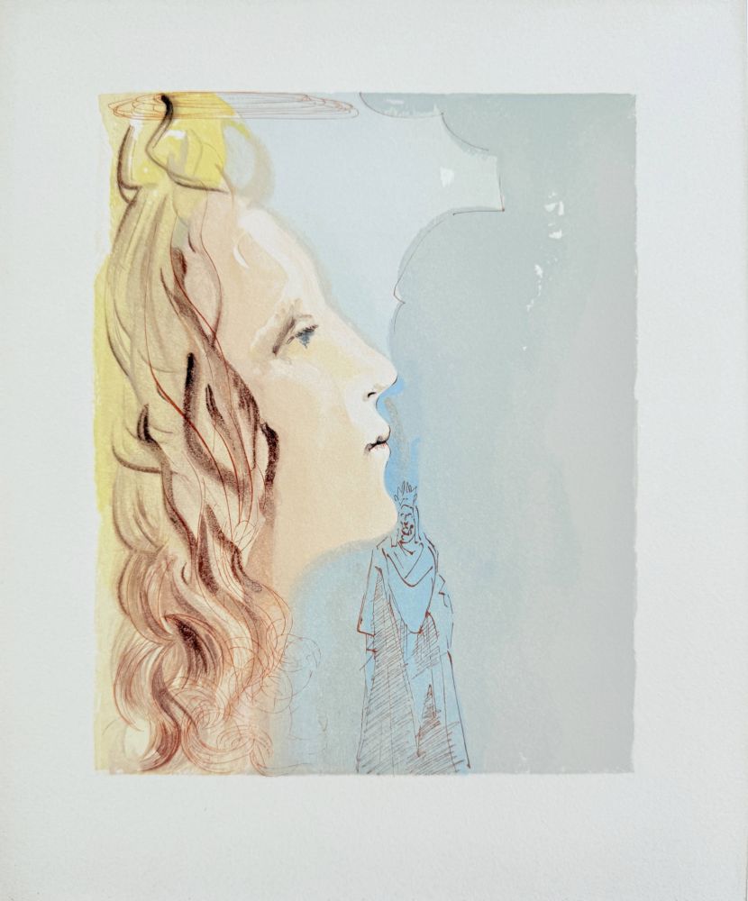 木版 Dali - The Paradise, Canto 8 - La plus grande beauté de Béatrice