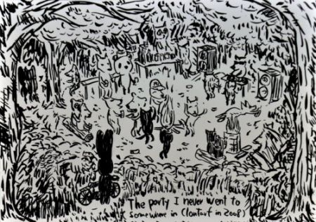 リトグラフ Kaga - The party I never went to...