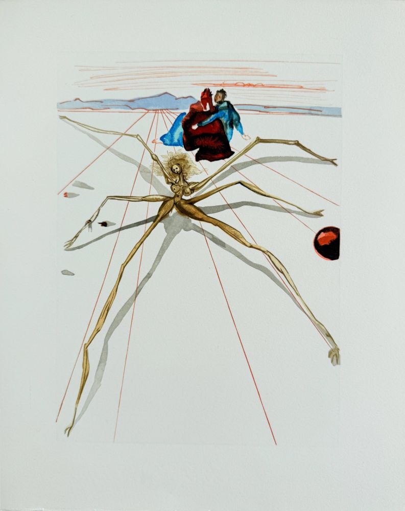 木版 Dali - The Purgatory, Canto 17 - Leaving the Terrace of Anger