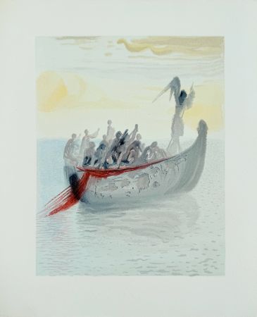 木版 Dali - The Purgatory, Canto 2 - La Barque du Nocher