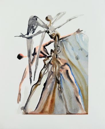 木版 Dali - The Purgatory, Canto 4 - The Negligent Ones